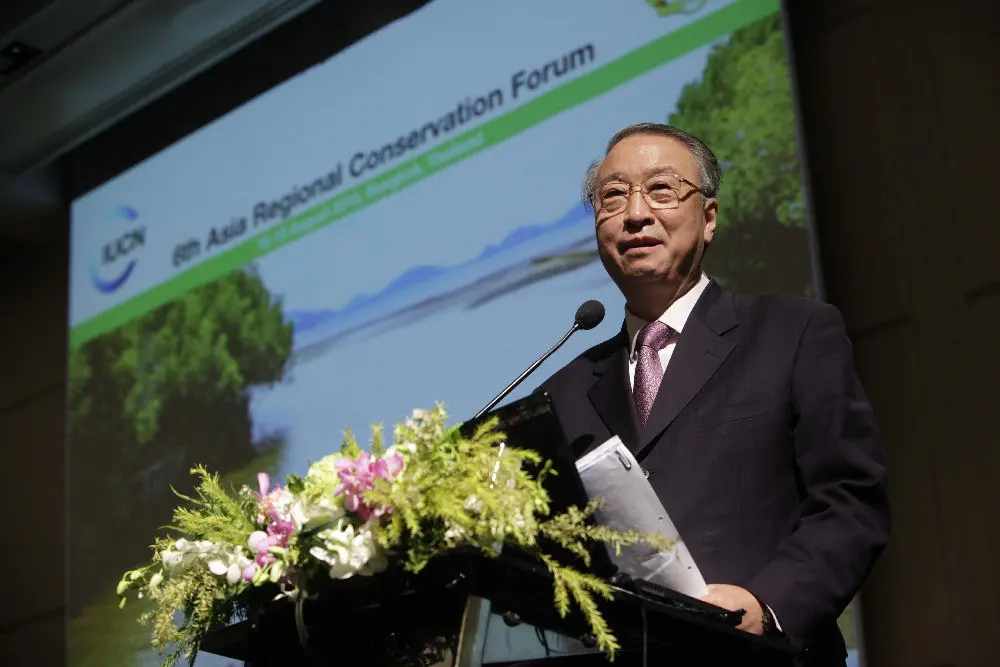 President Zhang Xinsheng of IUCN at the 6th Asia Regional Conservation Forum