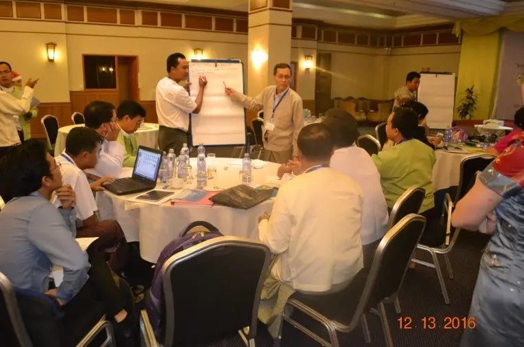 Group discussion at the workshop 