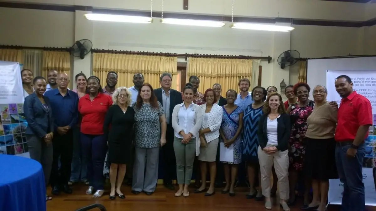 Participants in the Jamaica national consultation on updating the CEPF ecosystem profile for the Caribbean Islands biodiversity hotspot. Photo courtesy of Emma Lewis.