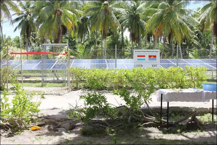 solar panels - Kiribati