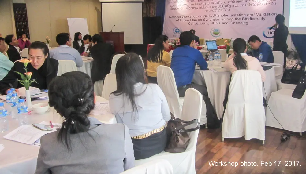 During the Lao PDR NBSAP workshop 