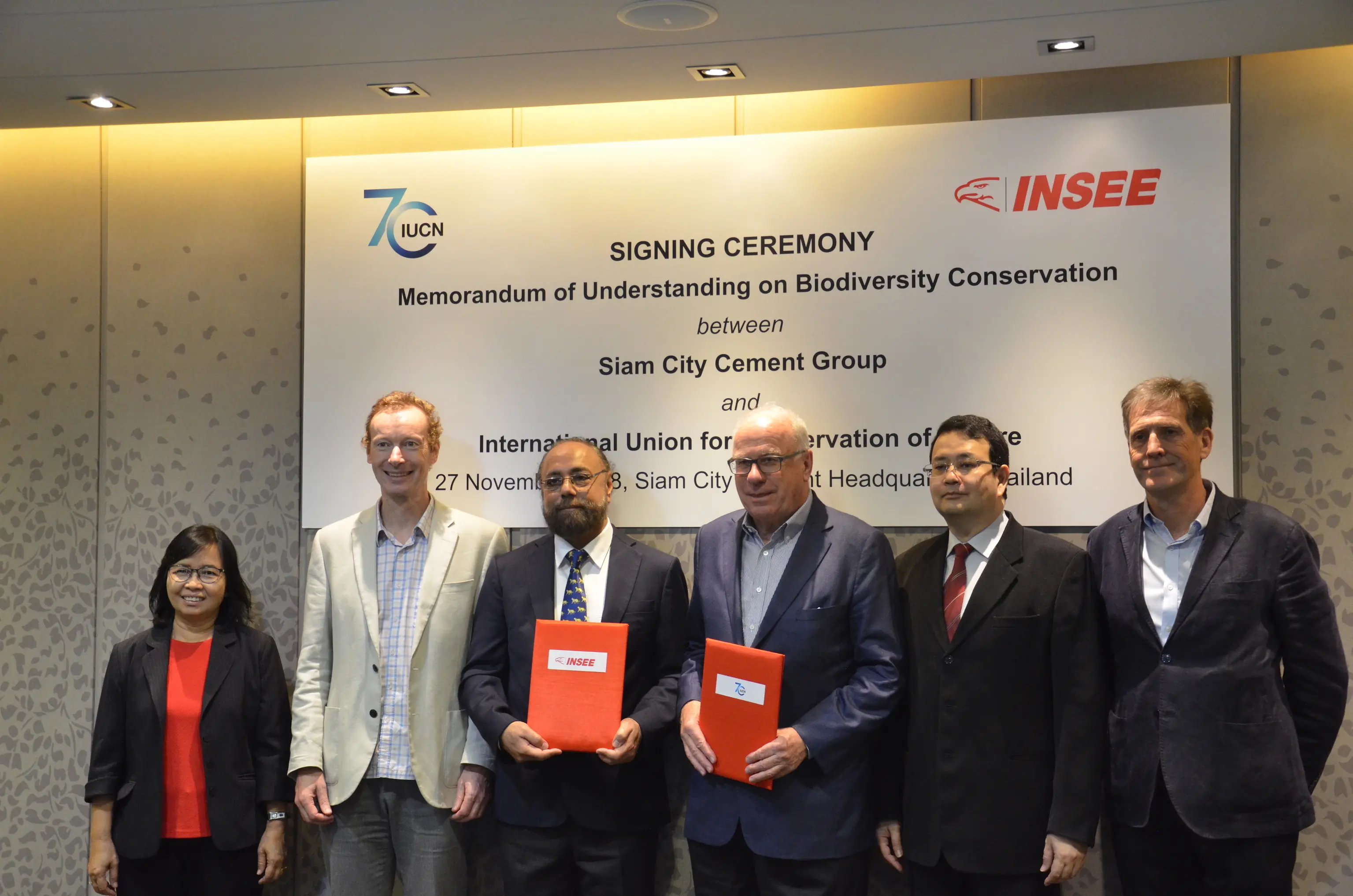 Dr. T.P. Singh, Paul Hugentobler and SCCC and IUCN senior staff 