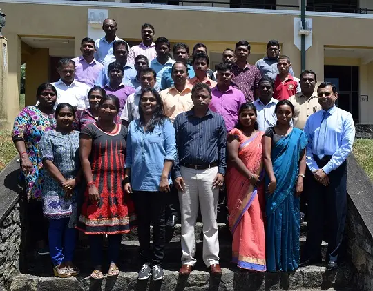 Participants at the completion of the training programme