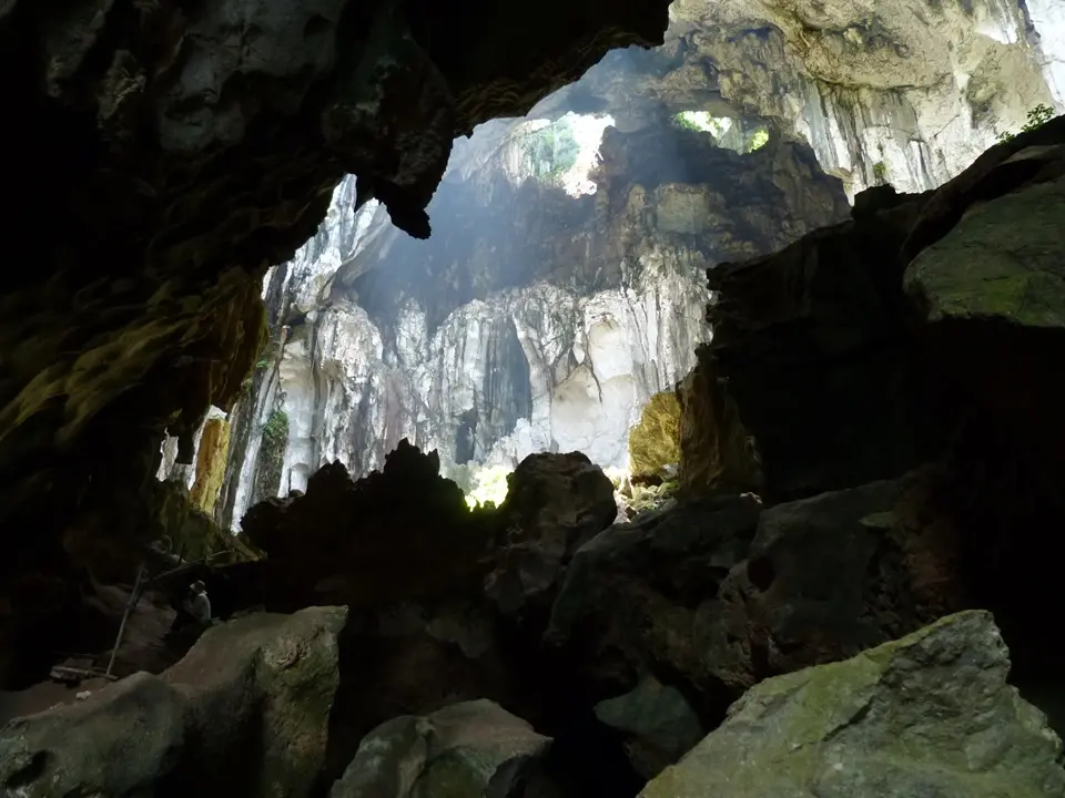 A cave was surveyed in Phnom La'Ang area