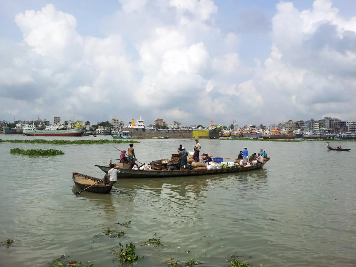 Boats on the Rive Dhaka