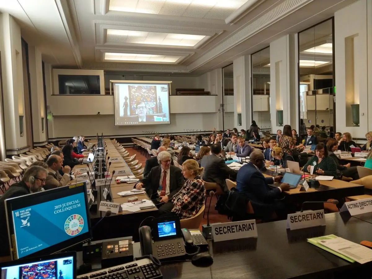 Judicial Colloquium “SDG16: Role of Judiciary in Promoting the Rule of Law in Environmental Matters” held at the Geneva, Palais des Nations, 27-28 February 2019