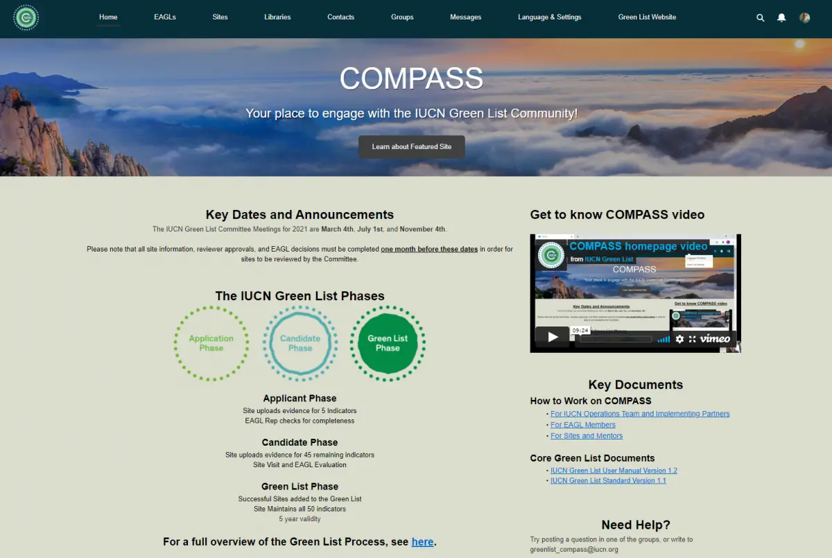 IUCN Green List Compass