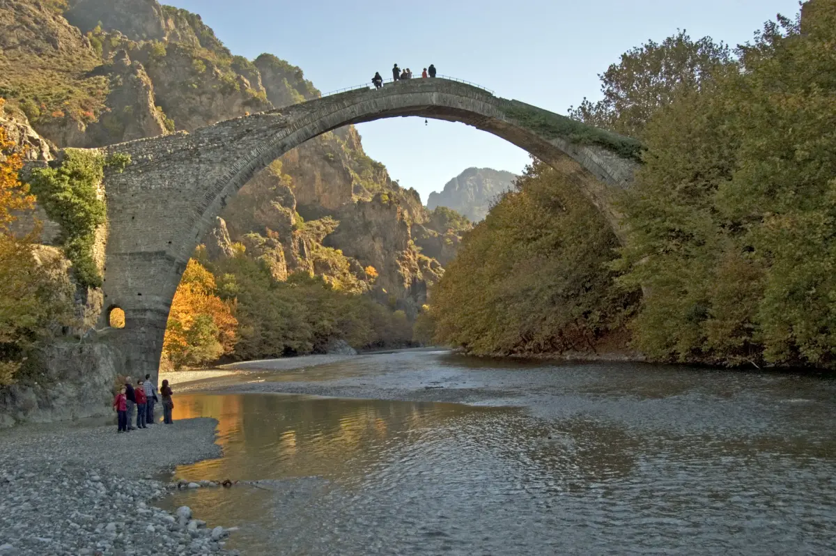 Konitsa bridge, Aoos River, Greece 