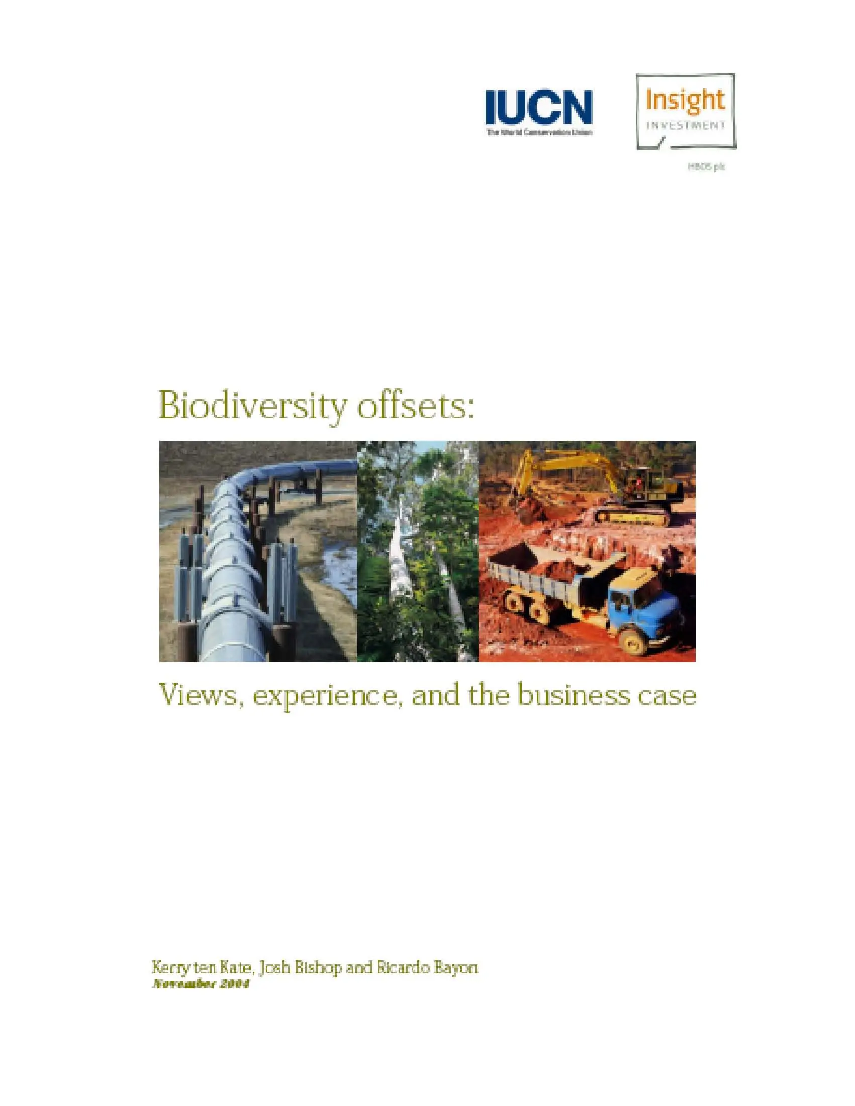 Biodiversity offsets
