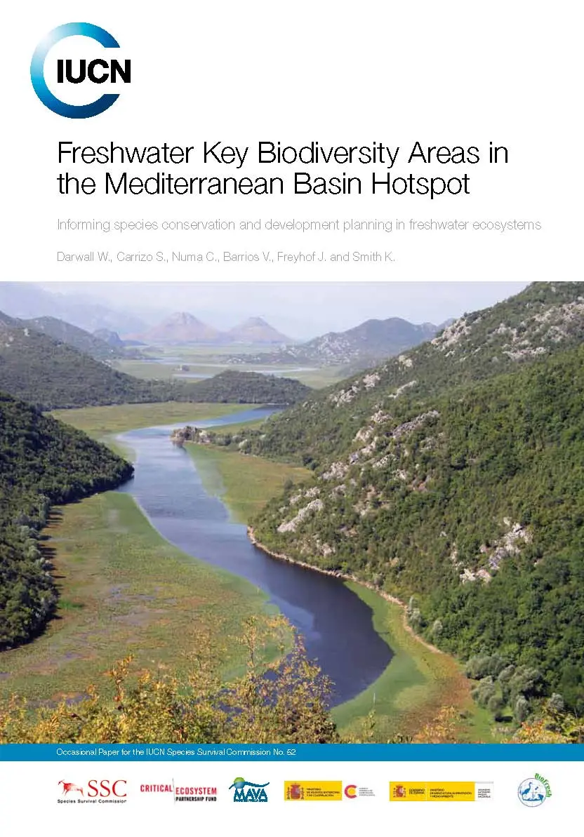 Publication Cover: Freshwater key biodiversity areas in the Mediterranean basin hotspot