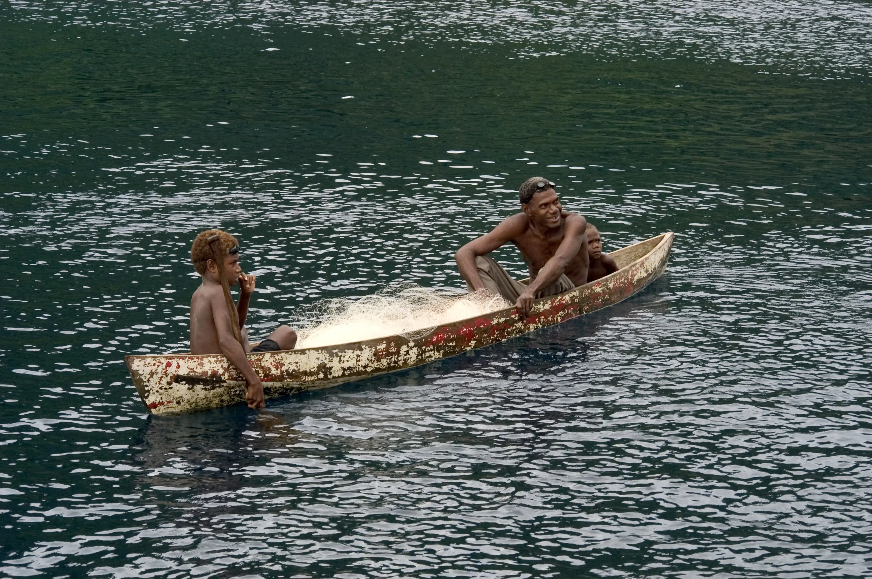 Fishing in the Solomon Islands.