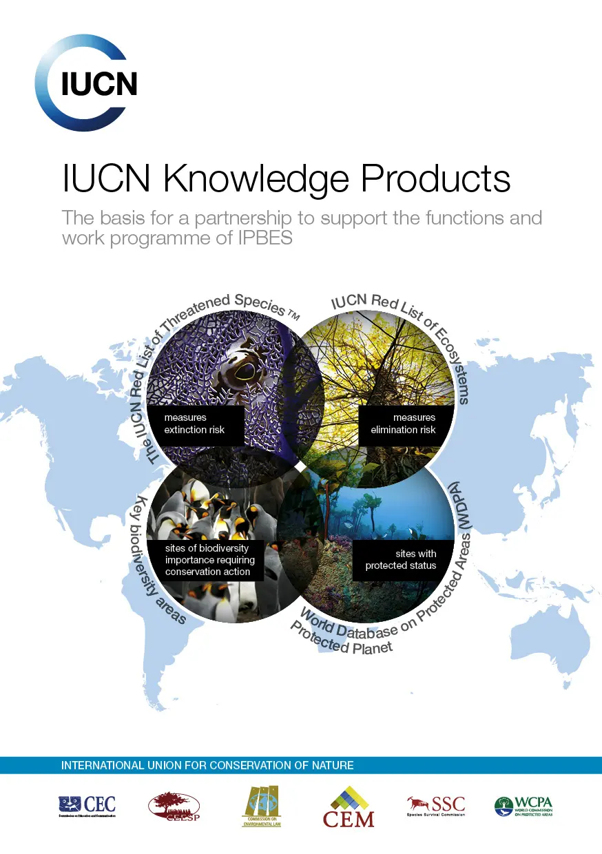 IUCN Knowledge Products: The basis for a partnership to support the functions and work programme of IPBES (IUCN, 2012)