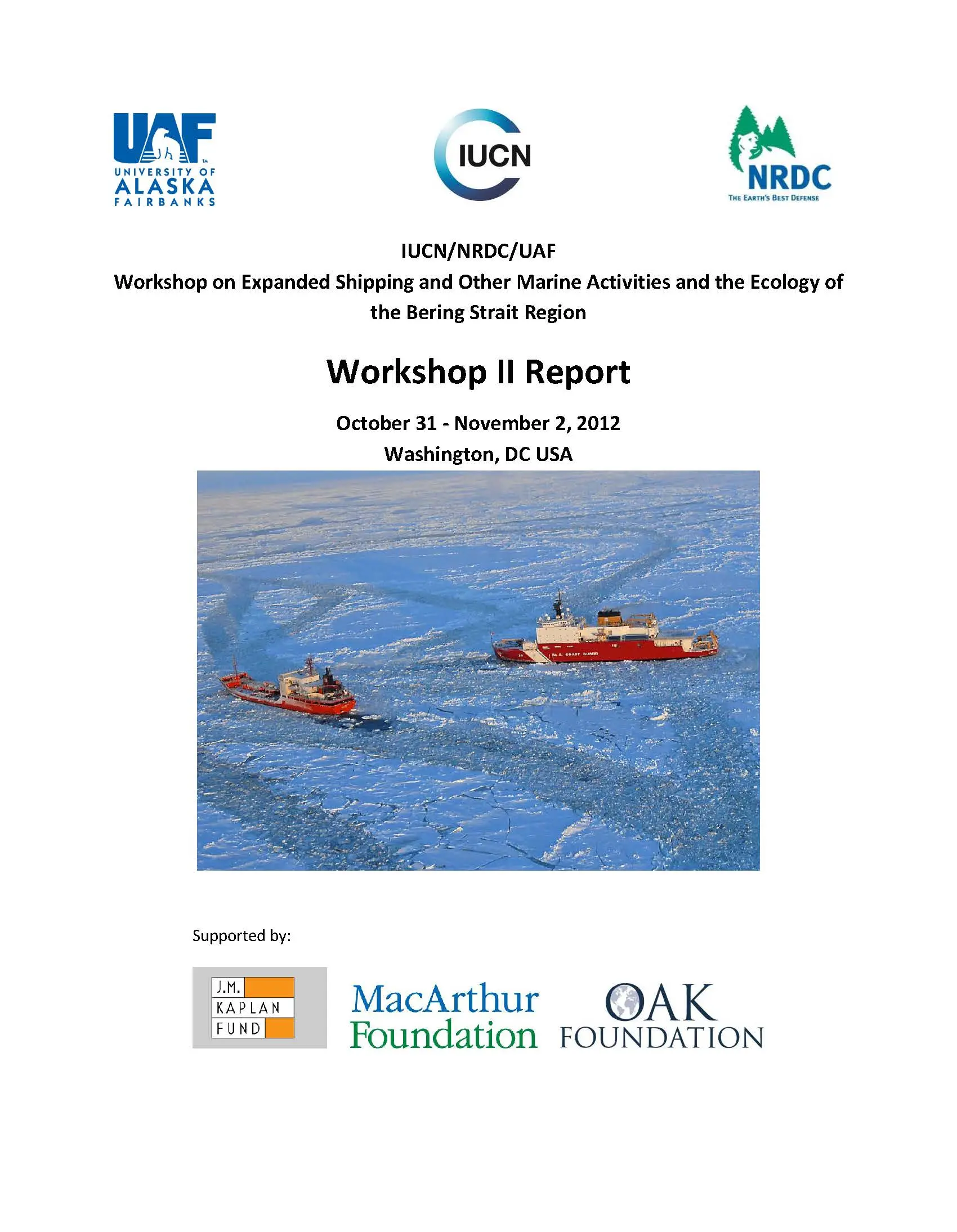 Bering Strait Region - Workshop II Report