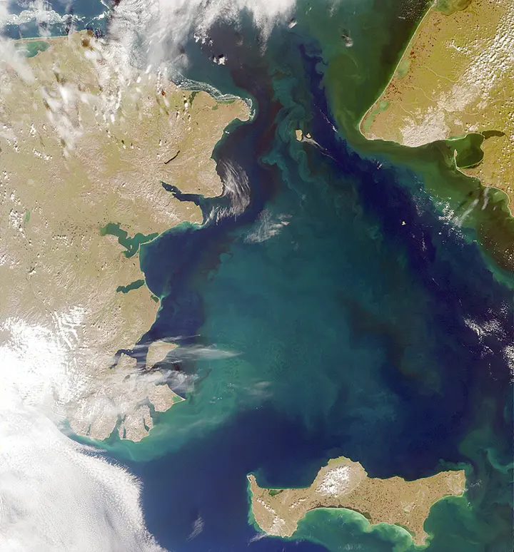NASA Satellite Image Bering Strait