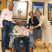 Nelson Mandela and IUCN delegation