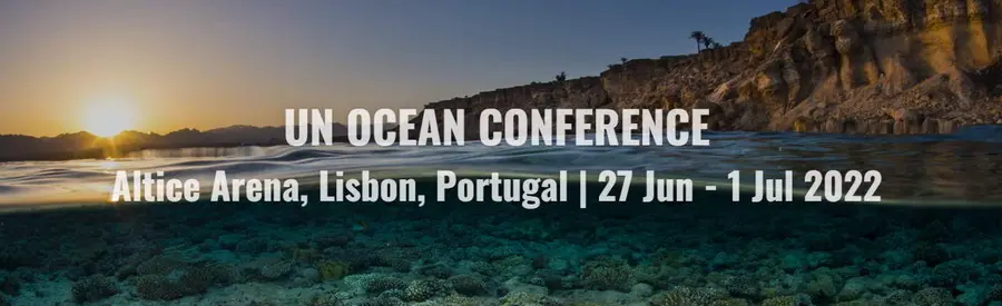 Banner for the UN Ocean's conference