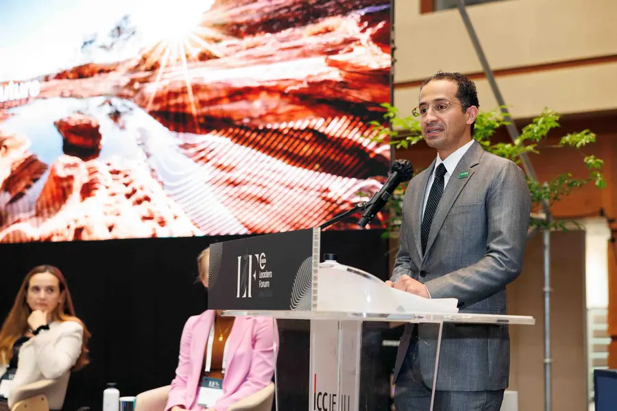 Waleed Aldayel speaks at the IUCN Leaders Forum Jeju 2022